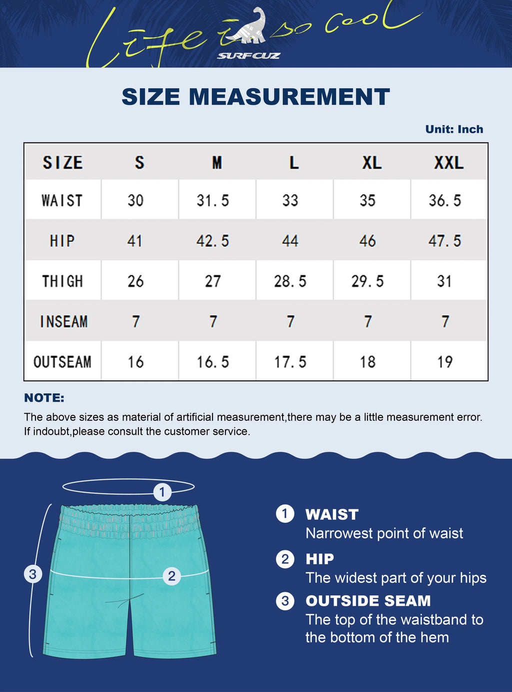 SURFCUZ Mens Swim Shorts Striped Quick Dry Beach Board Shorts with Mesh Lining Summer Male Swimwear Swimming Trunks for Men