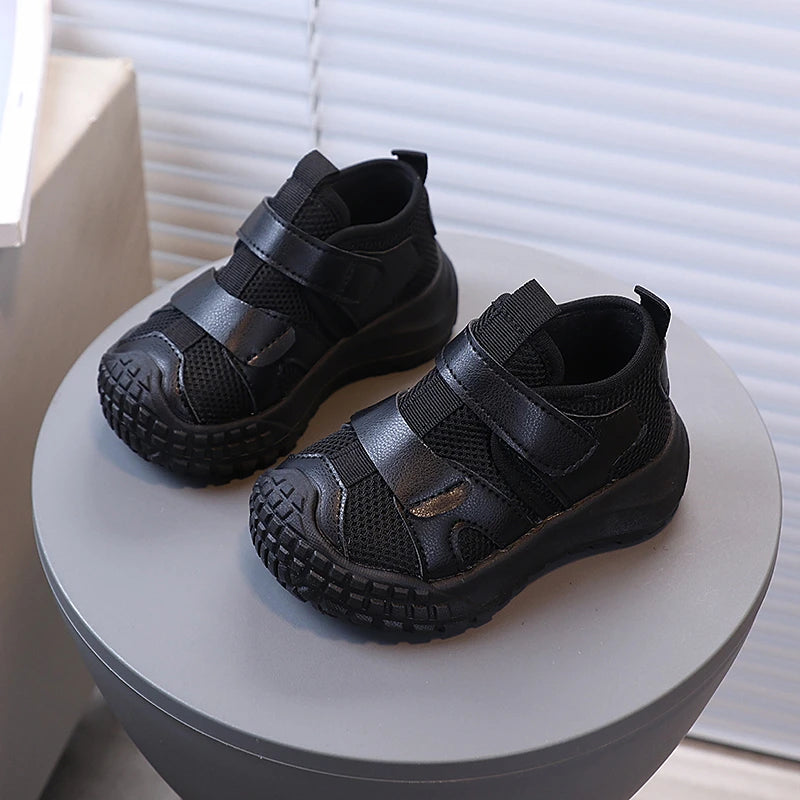 Kids Casual Shoes Soild Color Versatile Boys Girls Tennis Shoes Breathable 2025 Autumn New Children Running Shoes Soft Comfort