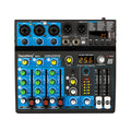 5 Channel USB Mixer Depusheng  DJ Sound Controller Mini Mixer Professional Audio Portable Sound Mixing Console with 256 DSP