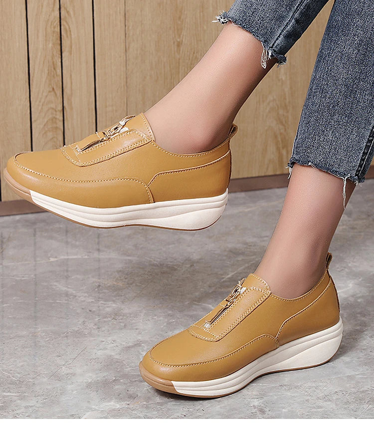 Women's Sports Shoes 2025 New White Shoes Woman Flats Casual Shoes Zapatillas De Mujer Flat Sneakers Casual Footwear Women