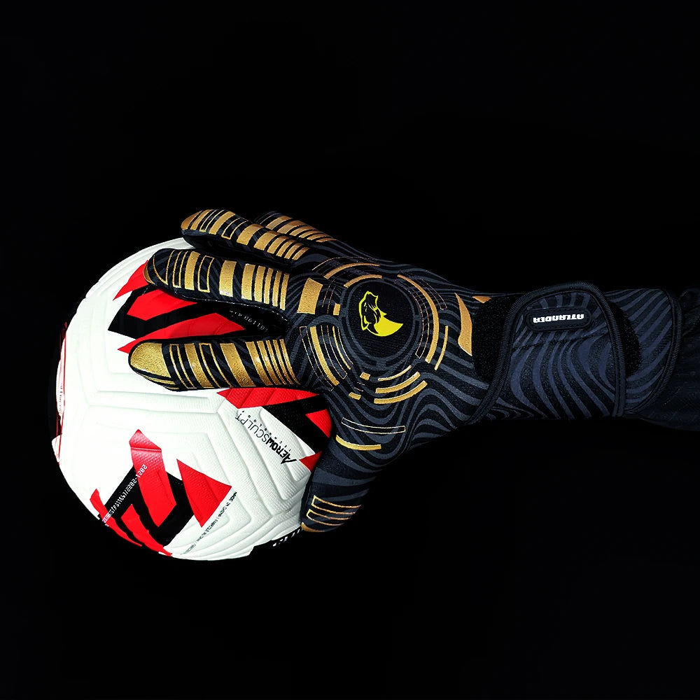 Adults Children Football Goalkeeper Gloves Latex Wear-resistant Sports Gloves Professional Match Anti-slip Soccer Goalie Gloves