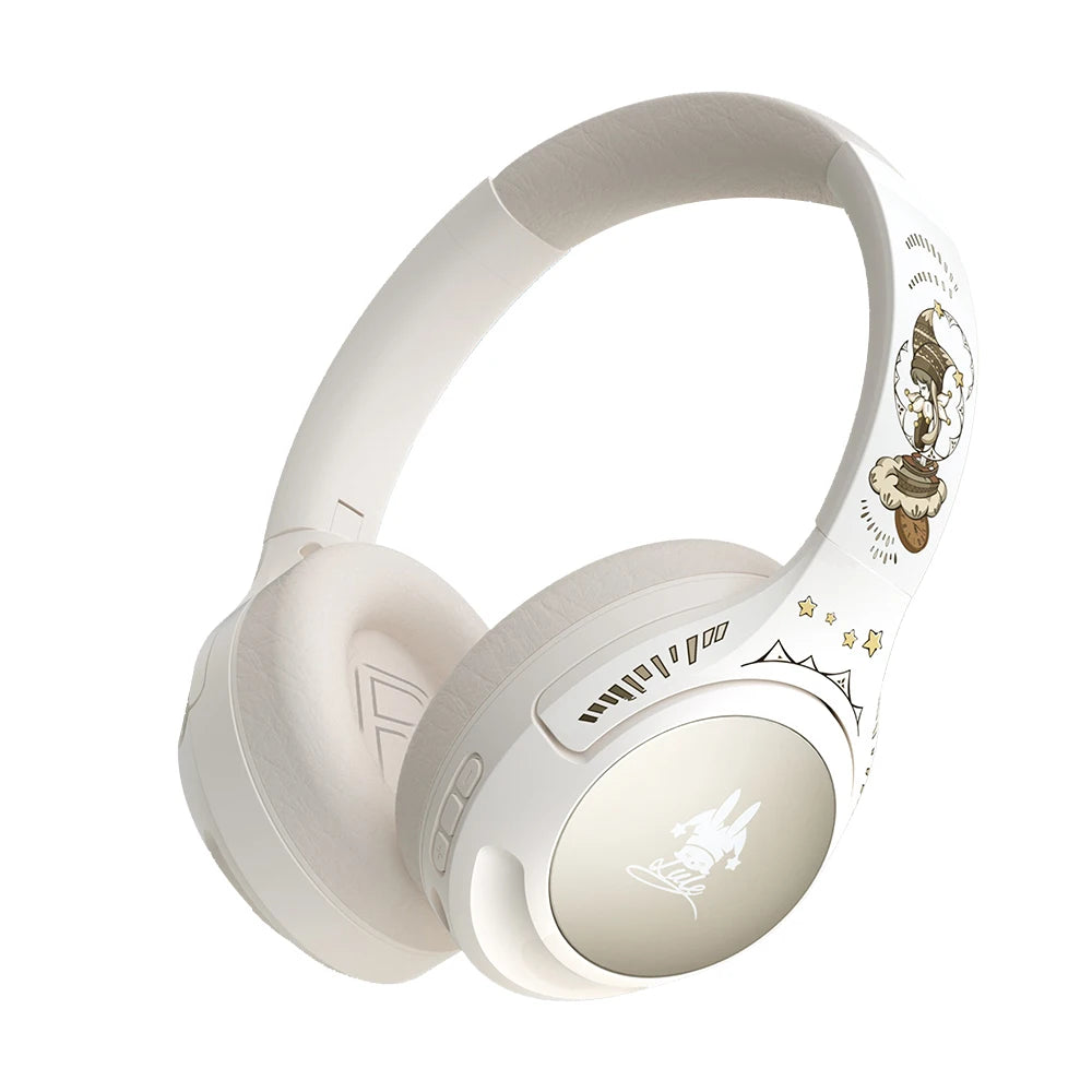 Girls Active Noise Cancelling Wireless Bluetooth Over-Ear Headphones, Memory Foam Ear Cups,100H Playtime,Kids Headset with Mic