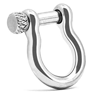 Kirykle Nautical Bracelets for Men Multilayer Leather Bracelets with Stainless Steel Anchor Shackle Handmade Ideal Gift for Dad