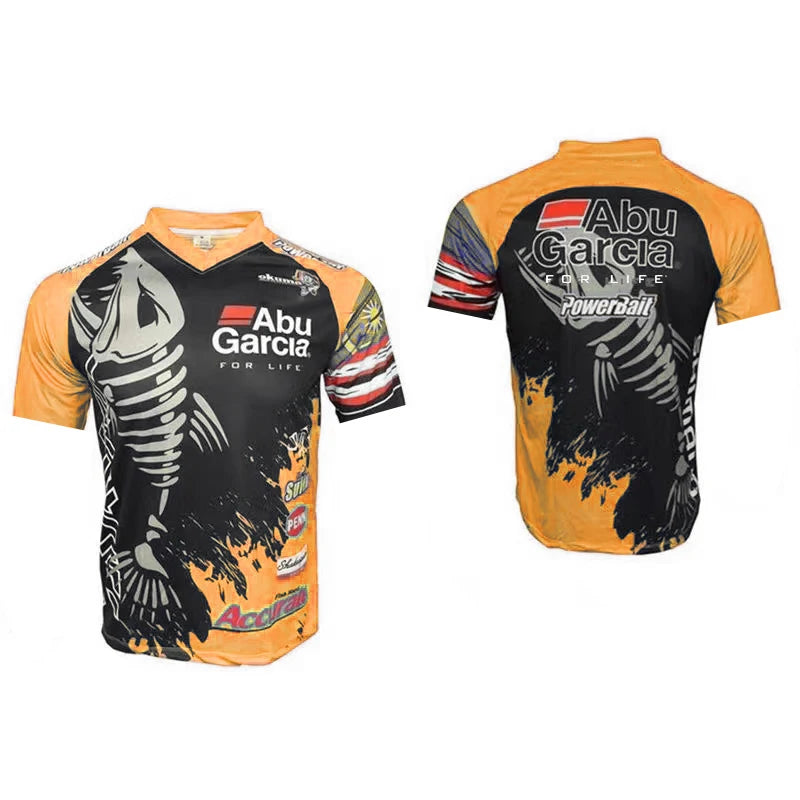 2026 Fishing Suit Summer Surf Long-sleeved Quick-drying Fish Head Casual Shirt Outdoor Running Mountain Bike Jersey