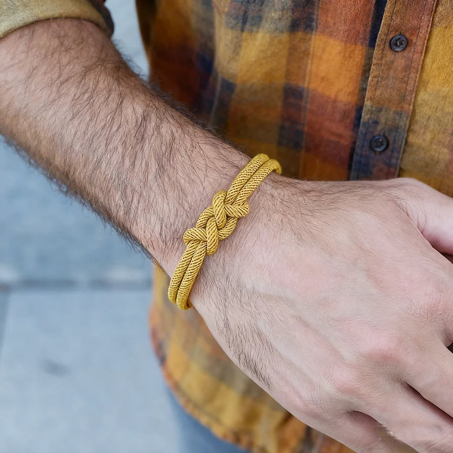 New Unique Handmade Men Bracelet 6 Colors Available A Grade 4mm String Wish Fabric Wrap Braslet Bangle Lucky Red Thread Braclet