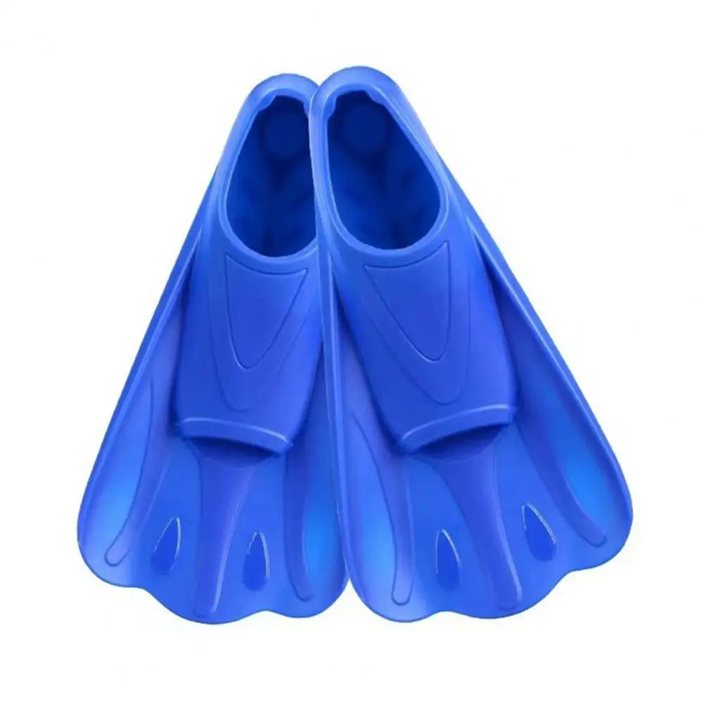 1 Pair Swim Fins Comfortable Non-slip Professional Auxiliary Training Silicone Short Swimming Training Flippers Water Sports