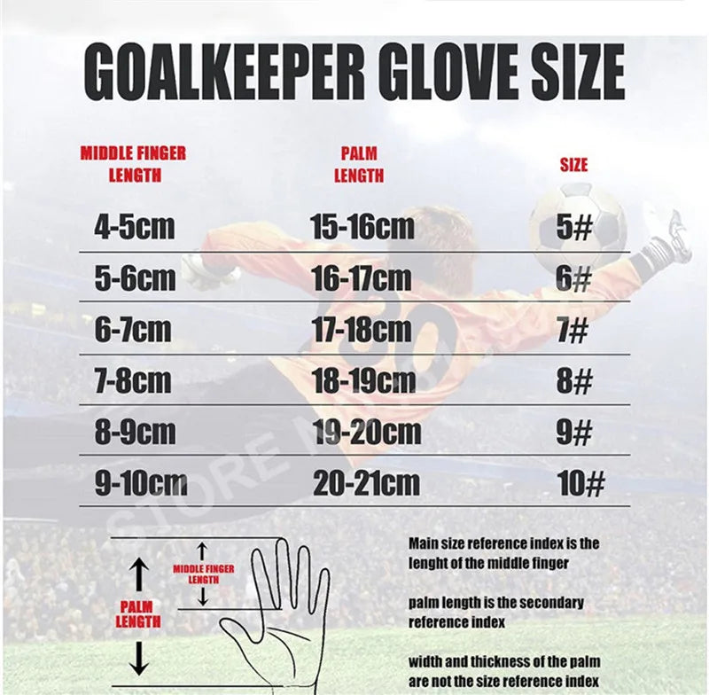 Adults Children Football Goalkeeper Gloves Latex Wear-resistant Sports Gloves Professional Match Anti-slip Soccer Goalie Gloves