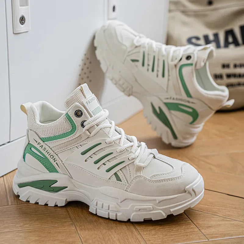 Men's Outdoor Sports Casual Shoes Anti-slip Heightening Dad Sneakers Trendy Hiking Shoes Comfortable Men Zapatillas Hombre