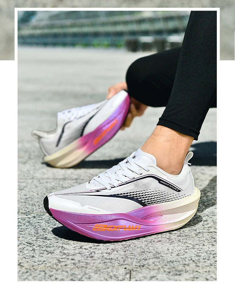 NEW Running Shoes Casual Carbon Board Marathon Men Sports Breathable Lightweight Women's Comfortable Athletic Antiship Sneakers