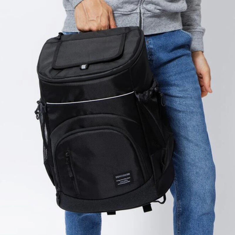 30L Cooler bag Soft Large 36 Cans Thermal Backpack Insulated Bag Fridge Travel Beach Ice Beer Leak-proof Food Storage Backpack