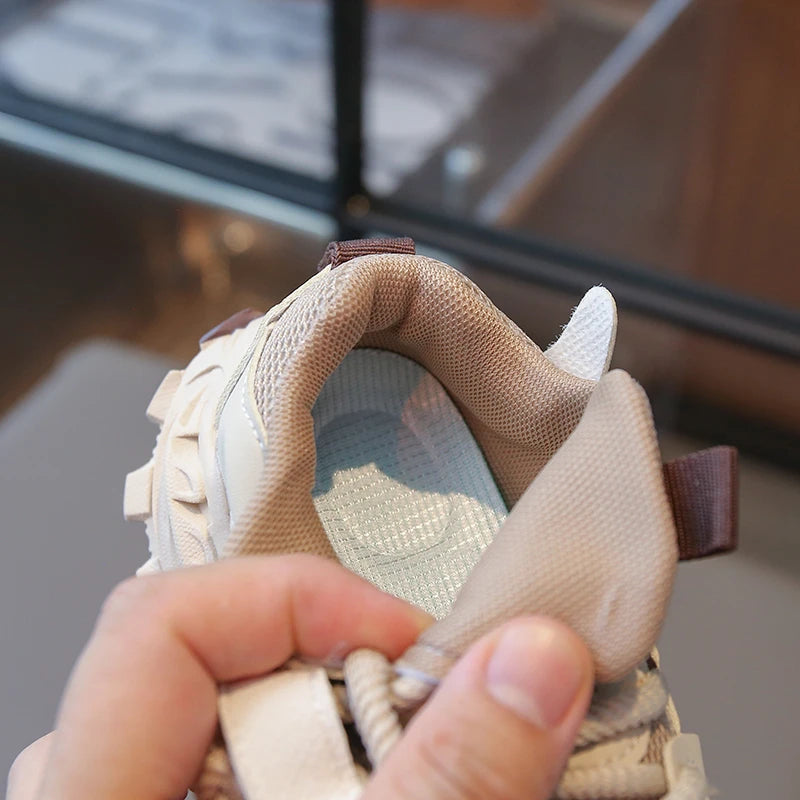 Children's Sports Shoes School New Girls Boys Causal Running Sneakers Non-slip Breathable Kids Fashion Basketball Shoes Platform