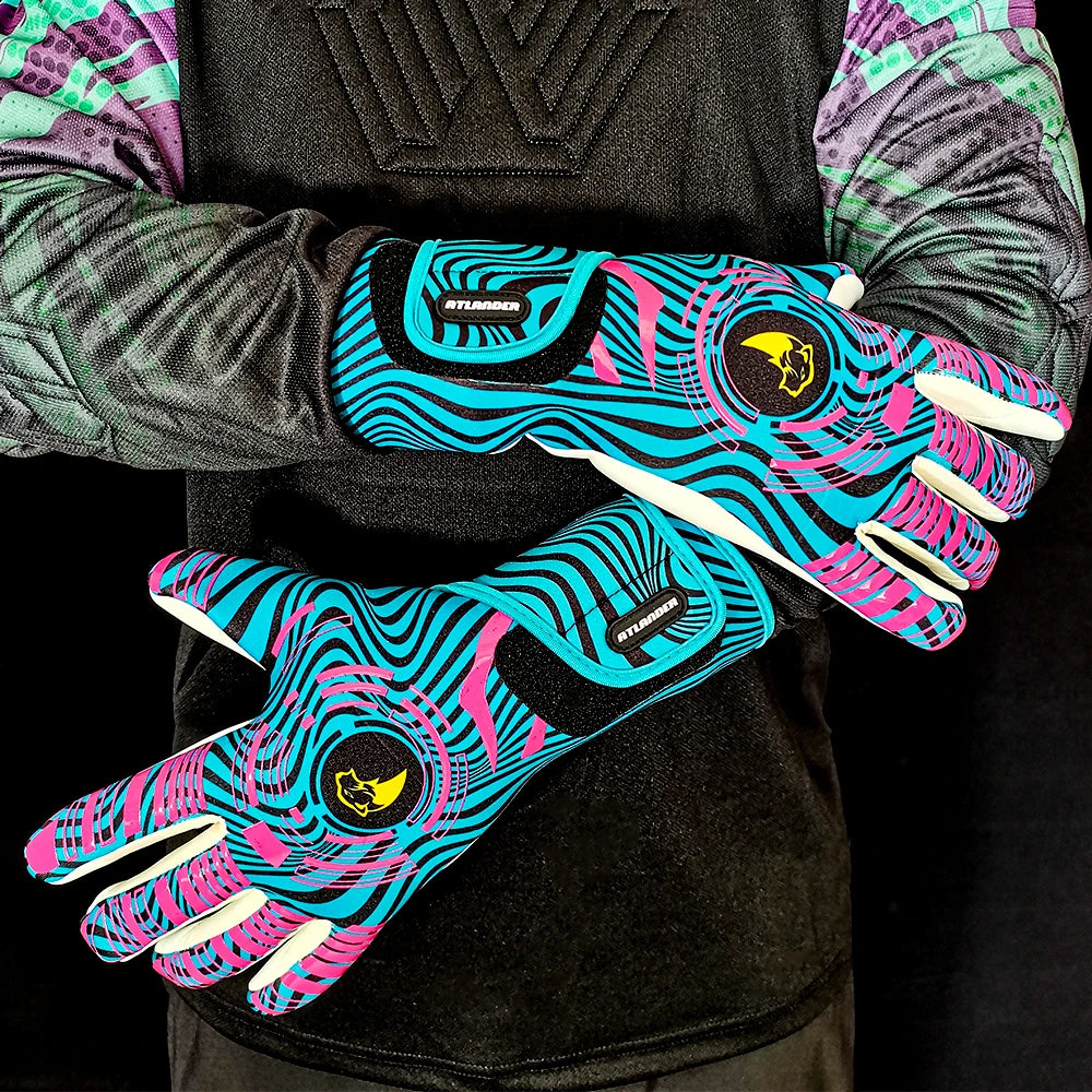 Adults Children Football Goalkeeper Gloves Latex Wear-resistant Sports Gloves Professional Match Anti-slip Soccer Goalie Gloves