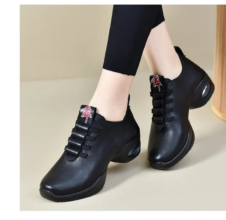Dancing Shoes For Women Sports Feature Modern Dance Jazz Shoes Soft Outsole Breath Dance Shoes Female Waltz Sneakers