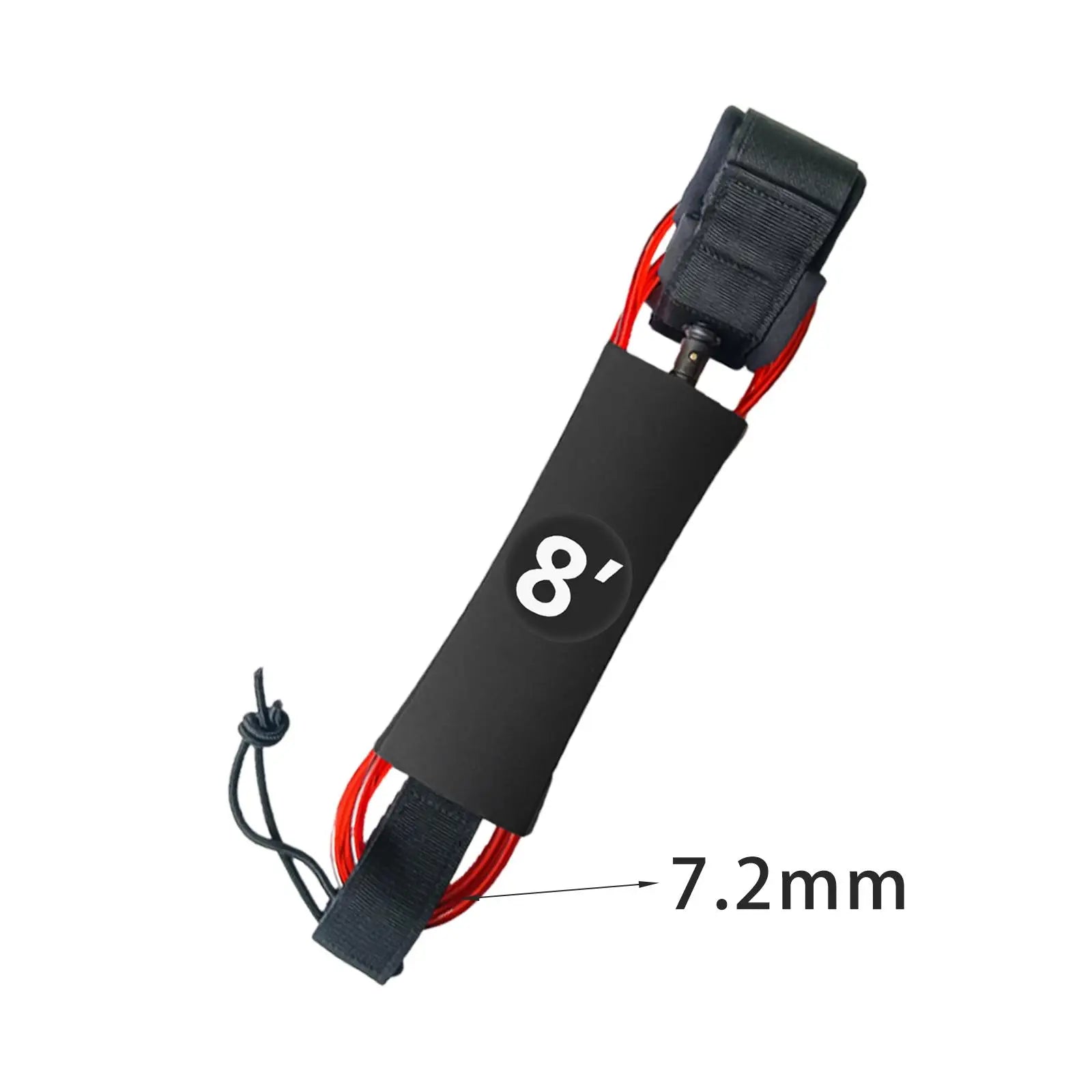 6/7/8/9/10ft Surfboard Leash Surfing Leash Paddleboard Ankle Strap Cuff Cord Elastic Cord Secure Tether Rope for Water Sports