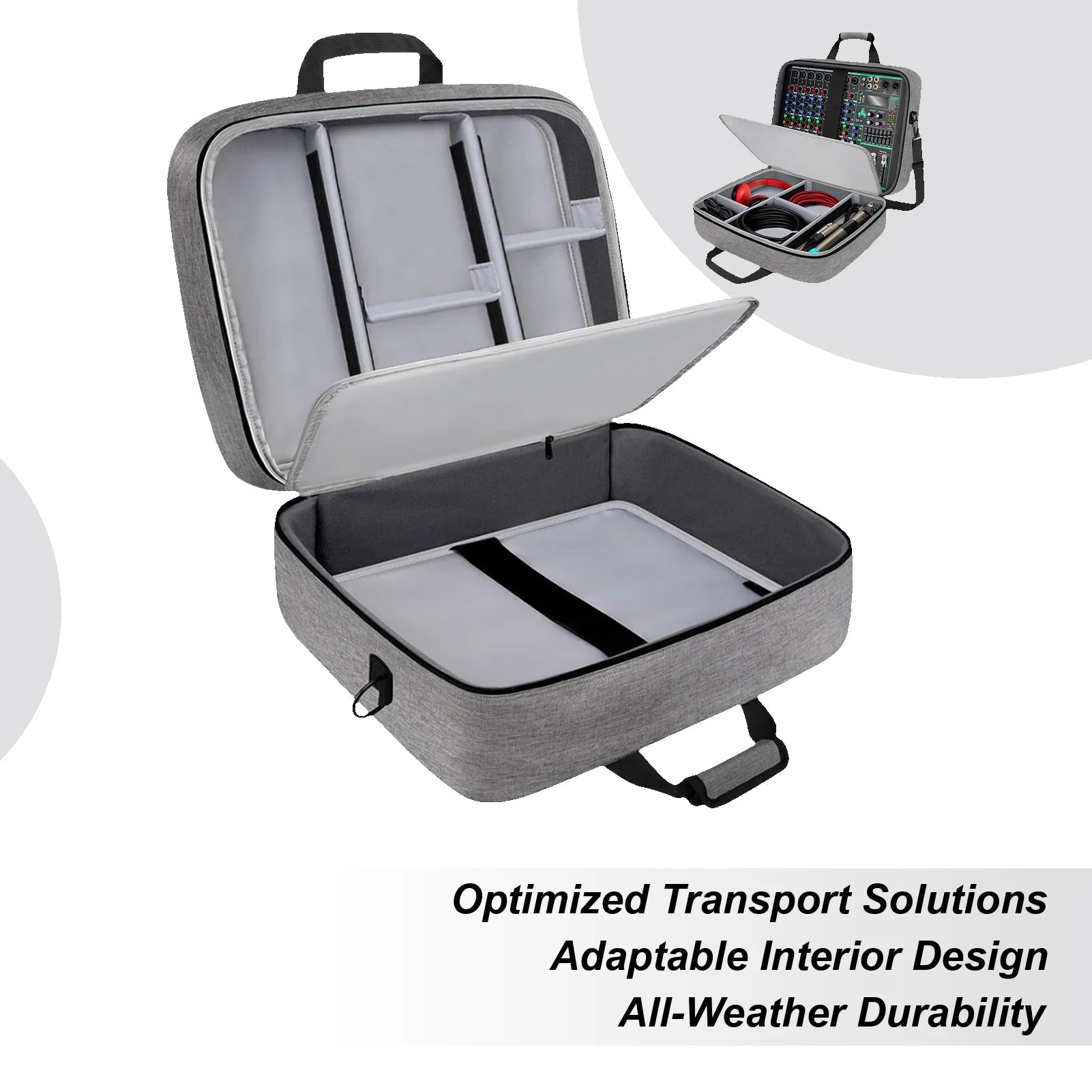 Portable DJ Controller Padded Storage Bags Dustproof Turntables Protective Case Scratch-resistant Sound Instrument Accessories