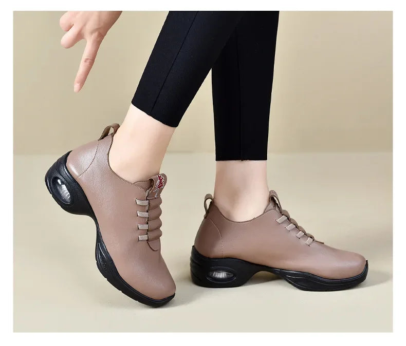 Dancing Shoes For Women Sports Feature Modern Dance Jazz Shoes Soft Outsole Breath Dance Shoes Female Waltz Sneakers