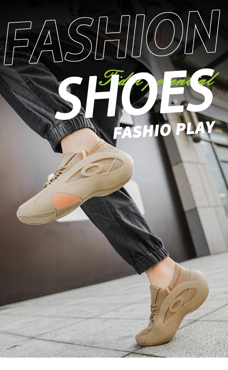 2025 New Men's Basketball Shoes Are Wear-resistant, Anti-slip, Casual Sports Shoes, Lightweight and Breathable Mesh Shoes