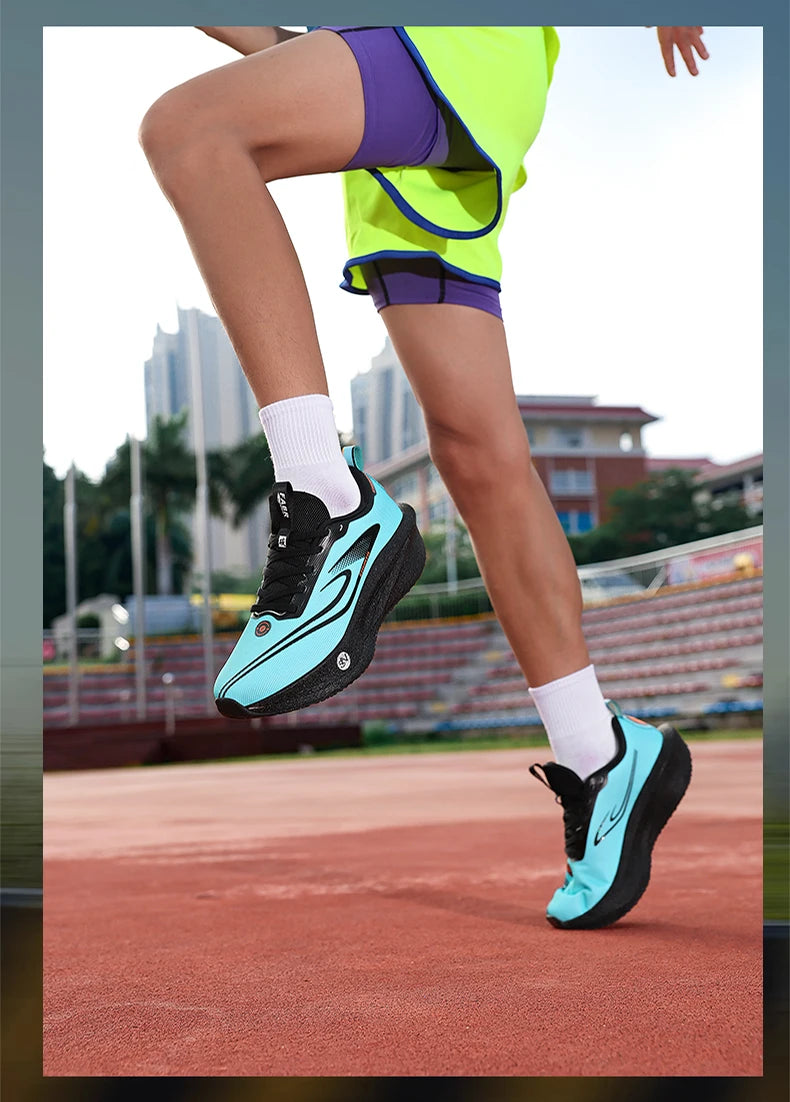  Running Shoes Men Carbon Plate Speciality Marathon Sports Breathable Lightweight Women's Comfortable Chunta Leisure Sneakers