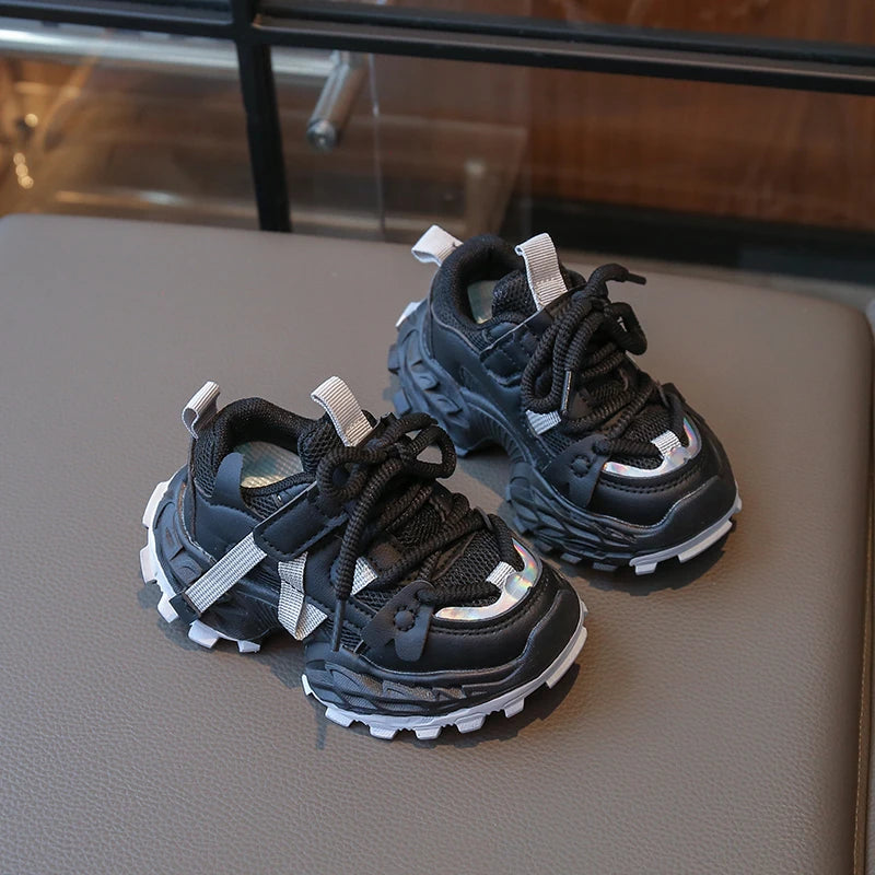 Children's Sports Shoes School New Girls Boys Causal Running Sneakers Non-slip Breathable Kids Fashion Basketball Shoes Platform