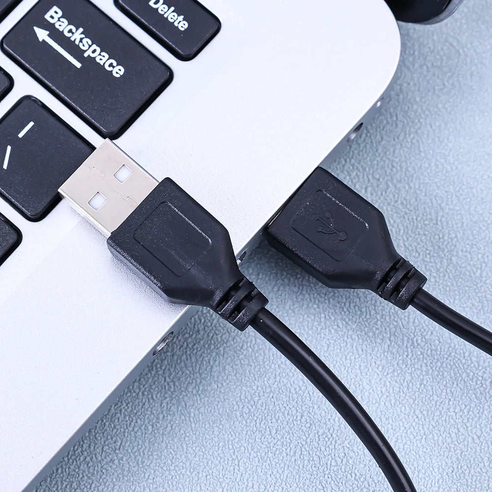 USB A Male To USB Male Dual USB2.0 Extension Cable For Radiator Hard Disk Webcom Camera USB Date Transmission Extender Cord