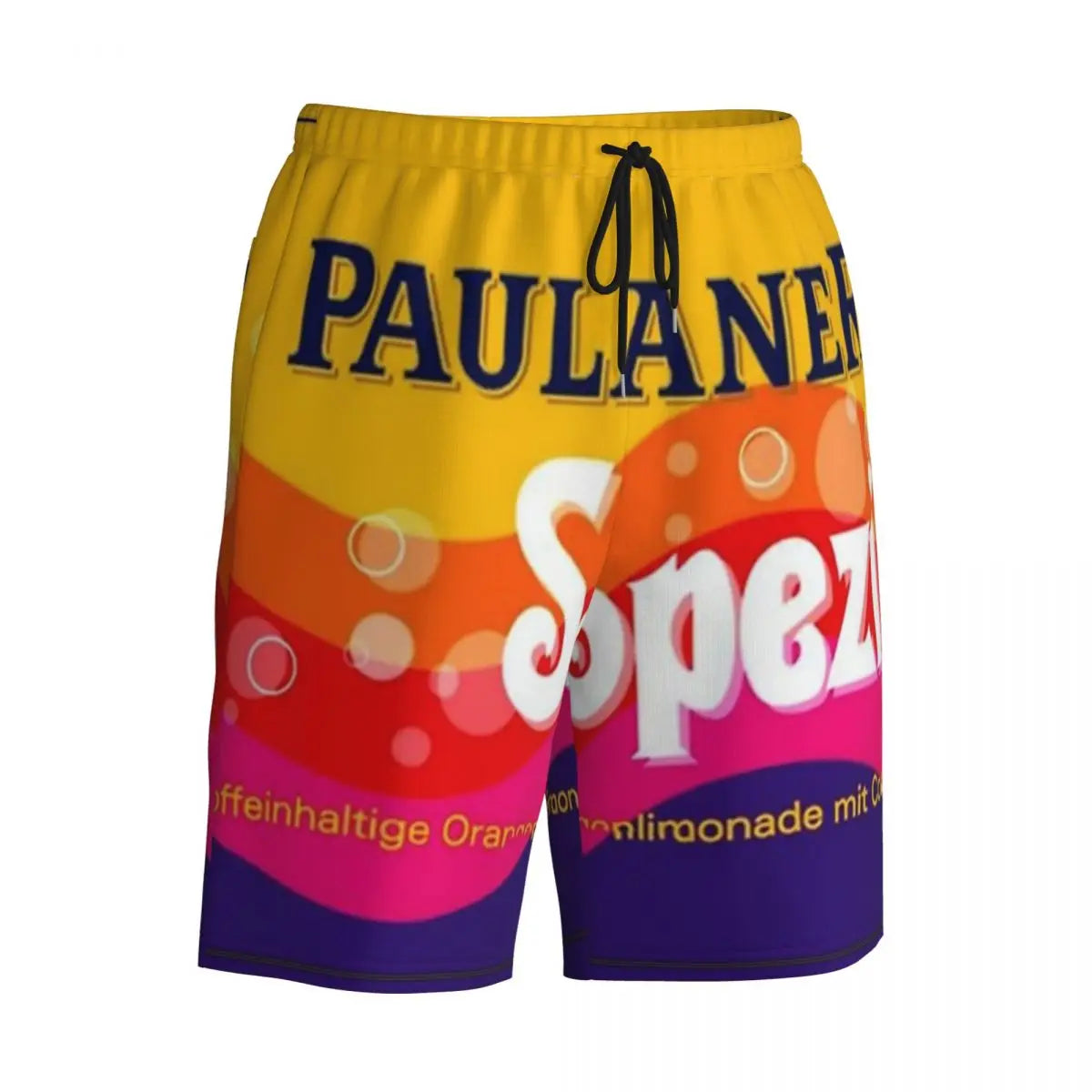 Male Board Shorts Paulaner Spezi Casual Beach Trunks Germany Soda Drink Sports Fitness High Quality Plus Size Beach Short Pants