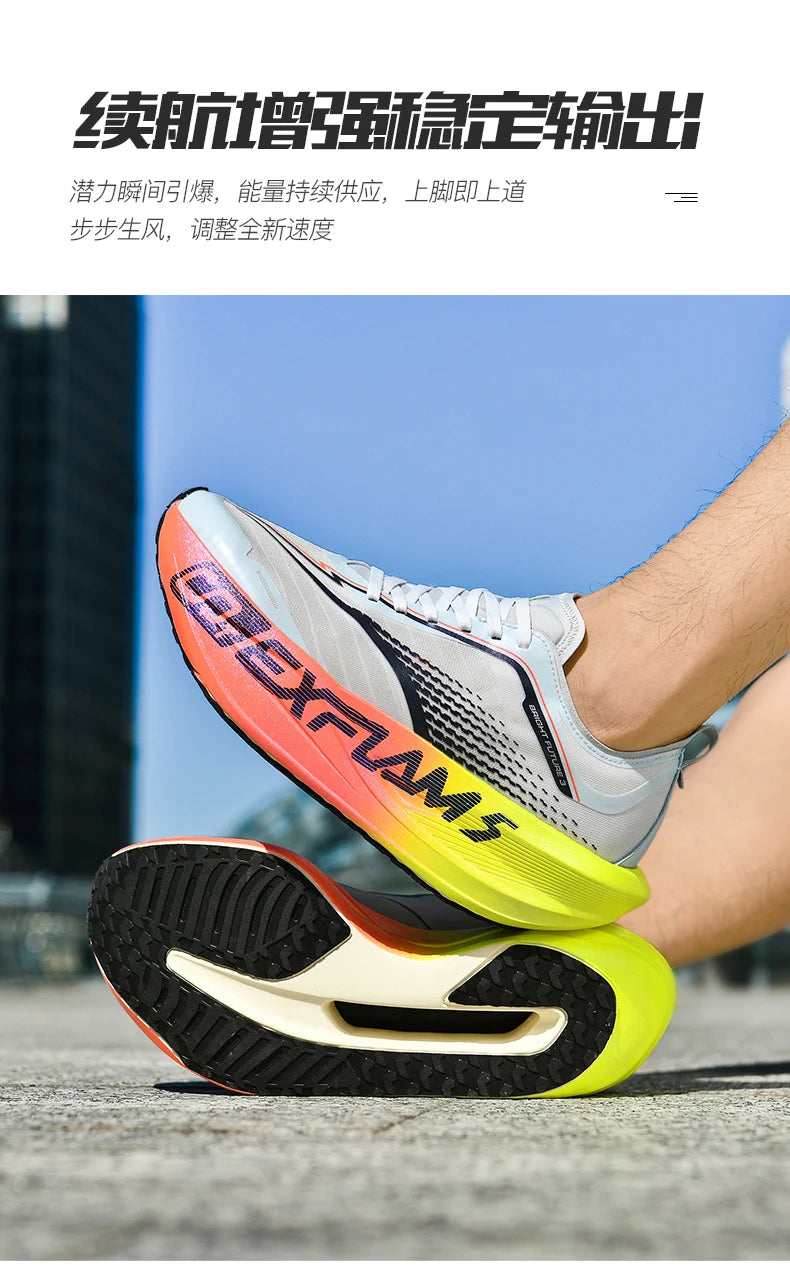 NEW Running Shoes Casual Carbon Board Marathon Men Sports Breathable Lightweight Women's Comfortable Athletic Antiship Sneakers