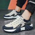 Men's Comfortable Running Shoes Dad Sneakers Thick Sole Breathable Low Cut Spring Autumn Season Sporty Casual Shoes