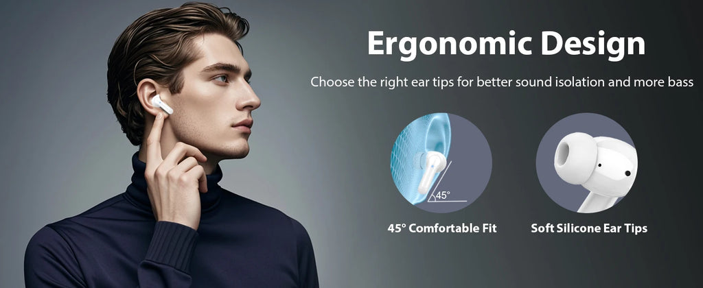 Active Noise Cancelling Wireless Headphones with Immersive Sound Ultra-Low Latency Effortless Wireless Charging for Gym running