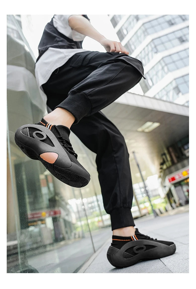 2025 New Men's Basketball Shoes Are Wear-resistant, Anti-slip, Casual Sports Shoes, Lightweight and Breathable Mesh Shoes