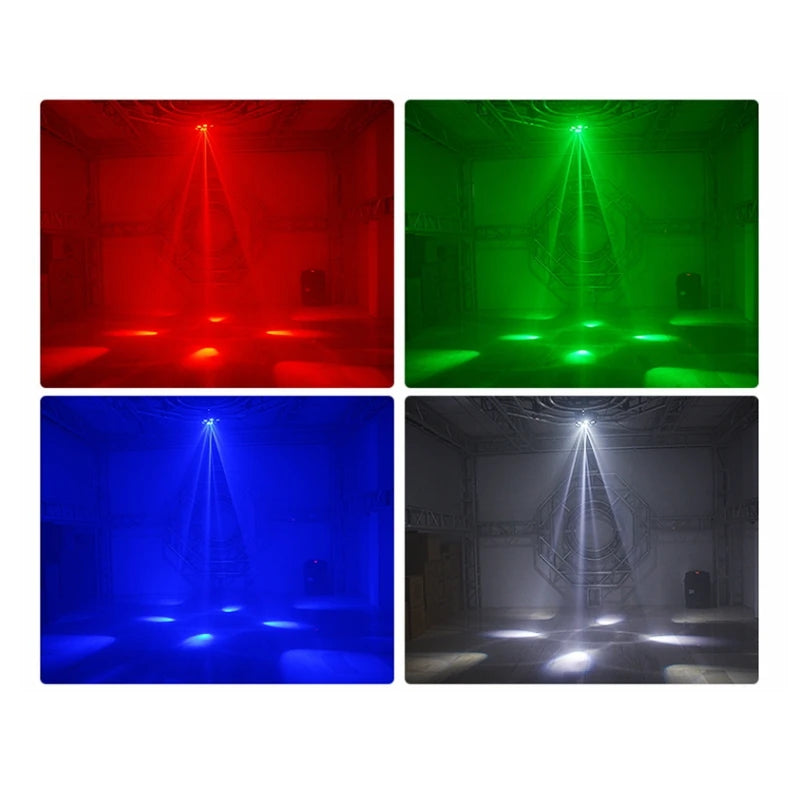 Colorful DJ Disco Laser Stage Lights Voice Controlled LED Effect Rotating Lights Bar Club