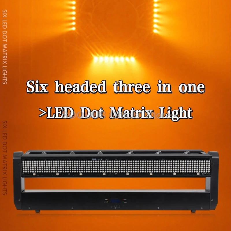 Dj Light LED Beam Moving Head Light DMX512 6 heads Laser Strobe Voice Control RGB For Stage DJ Disco Nightclub KTV Stage Effect