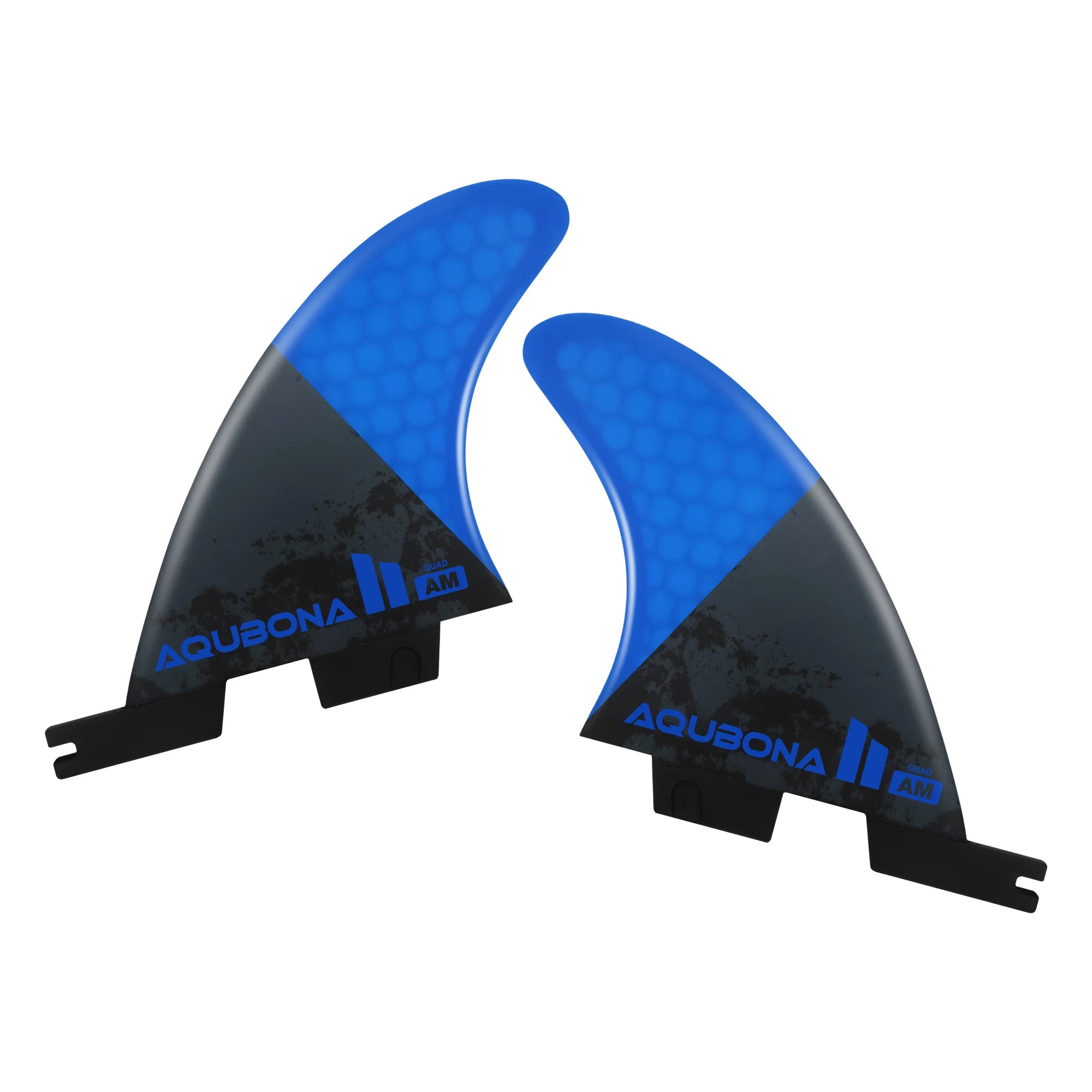 AQUBONA Fiberglass Honeycomb Surfboard Fin Thruster Surf Fin or Quad Set Single Tab or Dual Tab S/M/L Size With Key and Screws