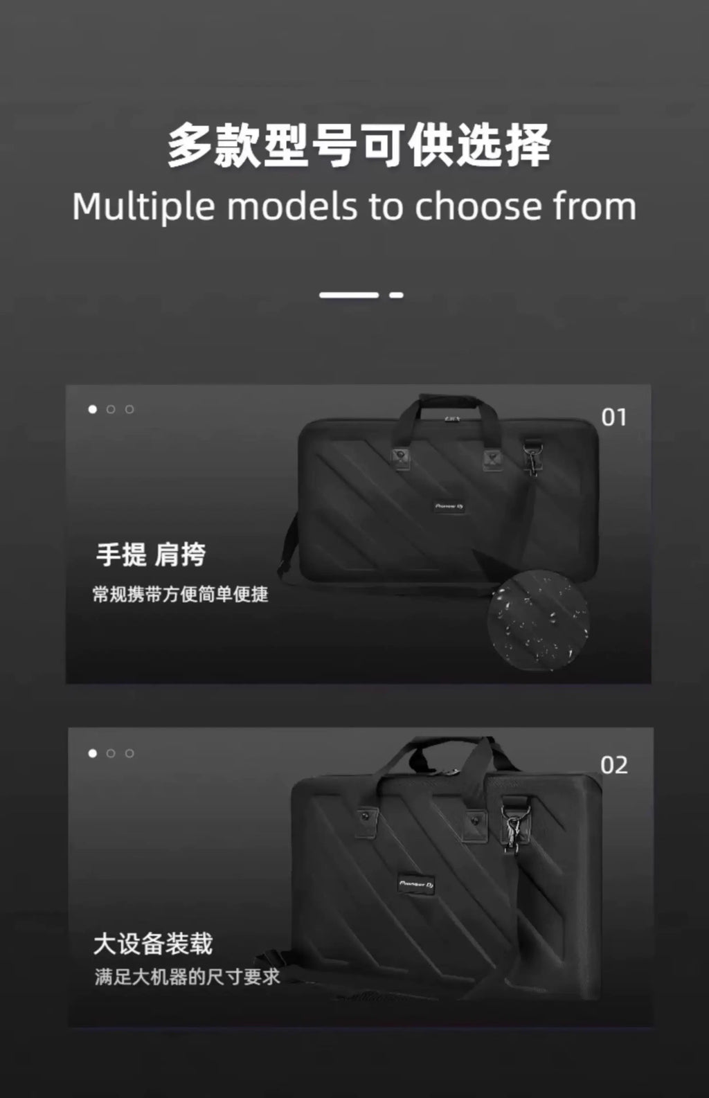 DDJFLX4 400 SR2 SX 800 1000 DDJ1000SRT FLX6 GRV6 Controller XDJRR All-in-One DJing Bag DJ Equipment Bag Digital Hard Case Bag