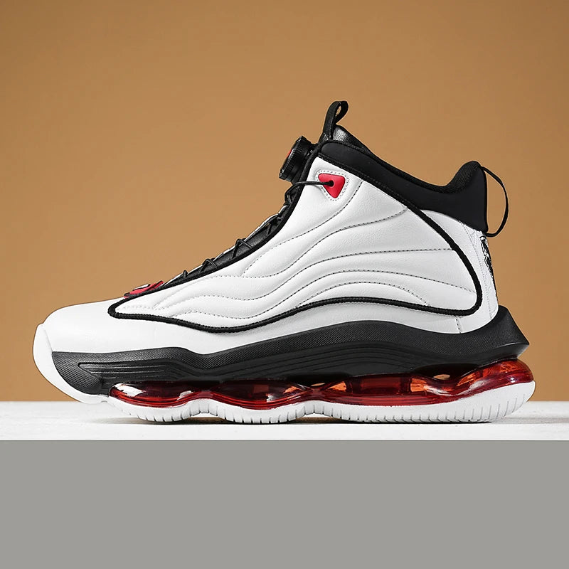 Men's Athletic Basketball Sneakers Breathable Cushioning Non-Slip Wearable Gym Training Running Shoes for Men And Women