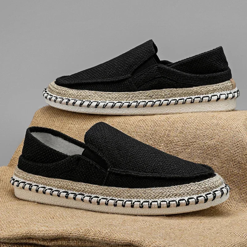 Espadrilles Shoes for Men Man Sneakers Summer Non-Leather Casual Shoes Fashion Footwear Men Male Classics Designer Linen Leisure