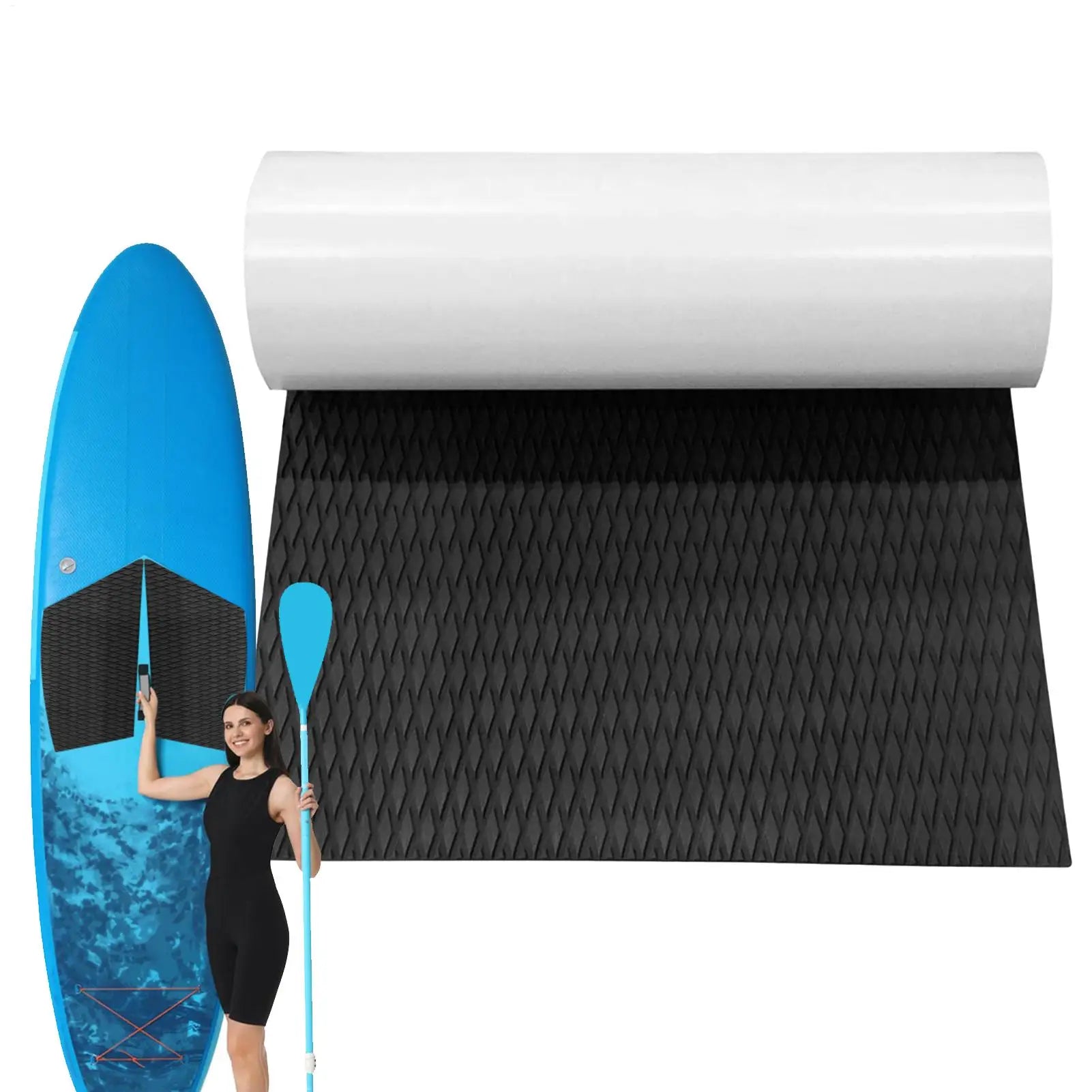 120x30cm EVA Traction Foam Surfboard Jet Skis Pads Paddleboard Boat Deck Sheet Anti Skid Watercraft Water Sport Flooring