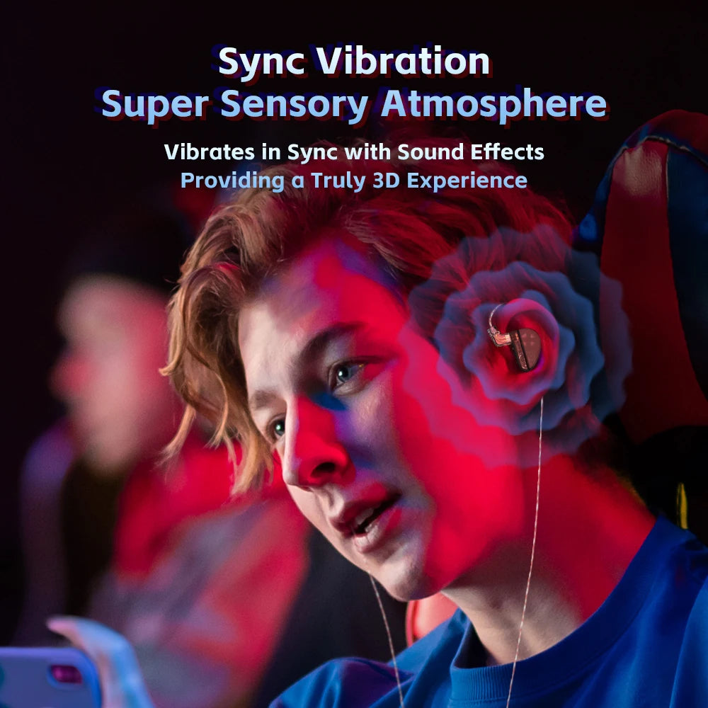 CVJ Konoka In-Ear Earphone With 3D Hifi Triple Hybrid (1DD + 1BA + 1Vibration Driver) Wired DJ Monitors Tuning Switch Headset