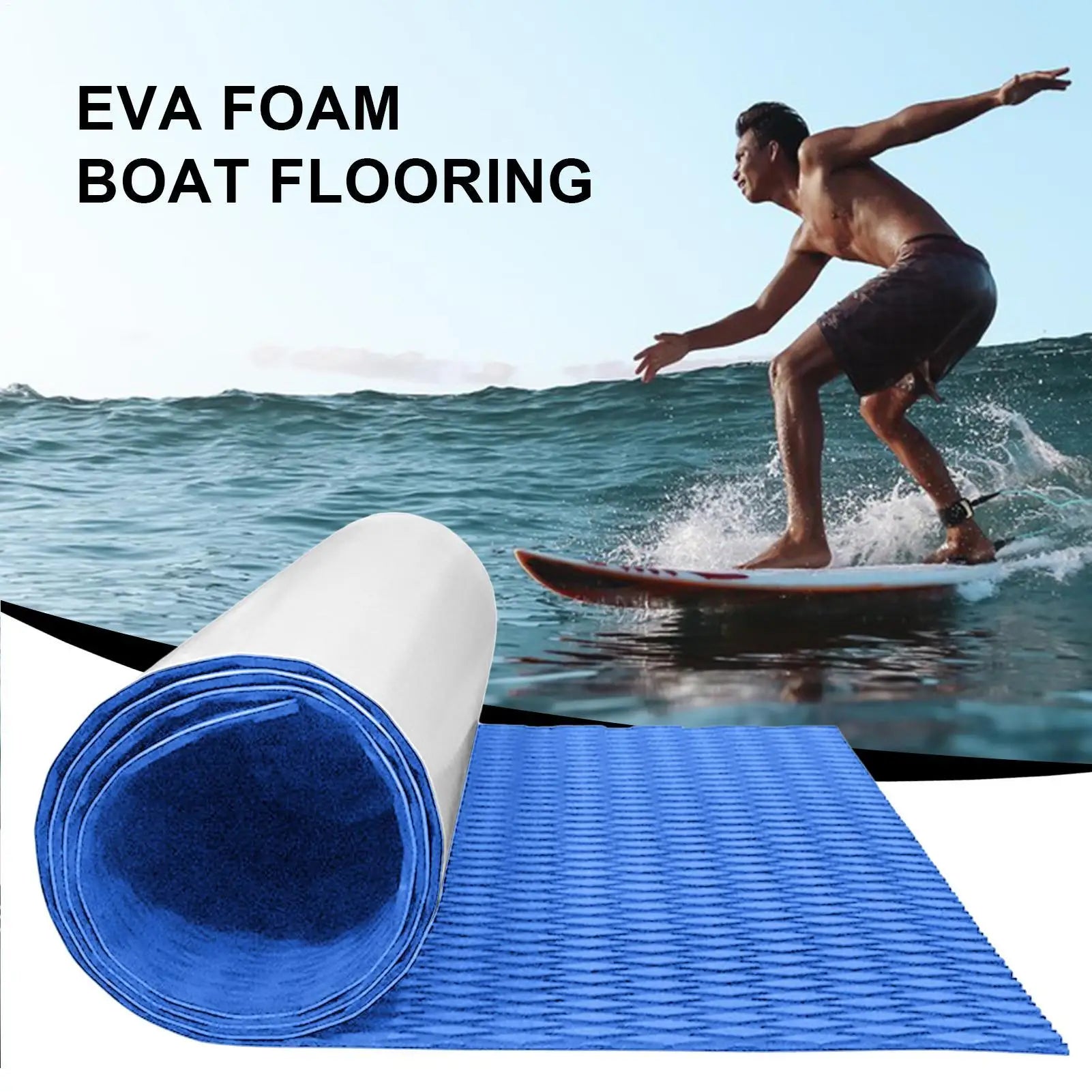 120x30cm EVA Traction Foam Surfboard Jet Skis Pads Paddleboard Boat Deck Sheet Anti Skid Watercraft Water Sport Flooring