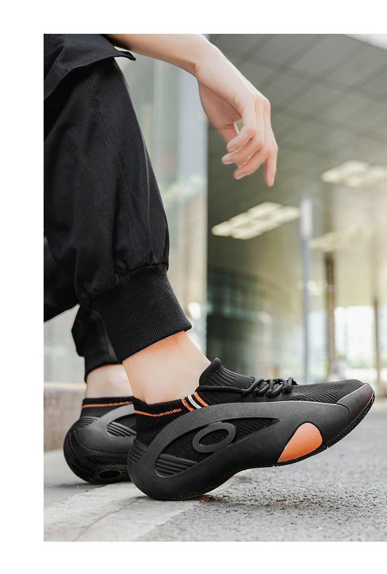 2025 New Men's Basketball Shoes Are Wear-resistant, Anti-slip, Casual Sports Shoes, Lightweight and Breathable Mesh Shoes