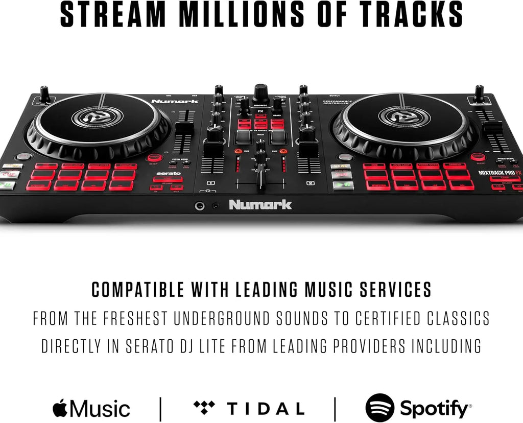 Controlador DJ Serato 2 Canales - Mezclador con Interfaz Audio y FX Paddles