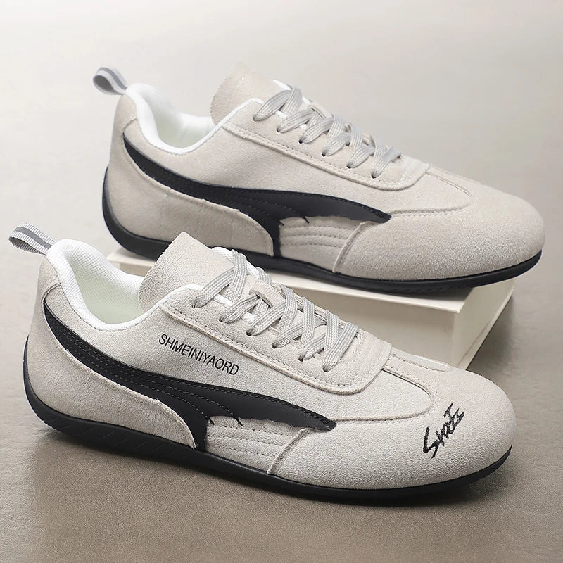 Versatile Sporty Casual Shoes New White Sneakers Women's Style Autumn Retro Agan De Train Shoes Fashionable Low Top Rubber Sole