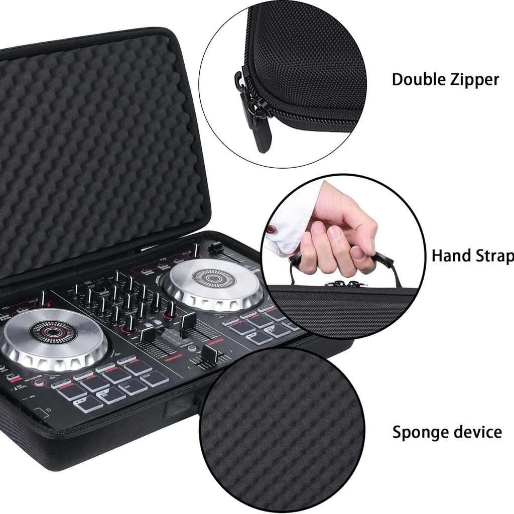 DJ Controller Case DJ Controller Storage Bag Portable Carrying Case for Double Channel DJ Controllers DJ Controller Storage Case