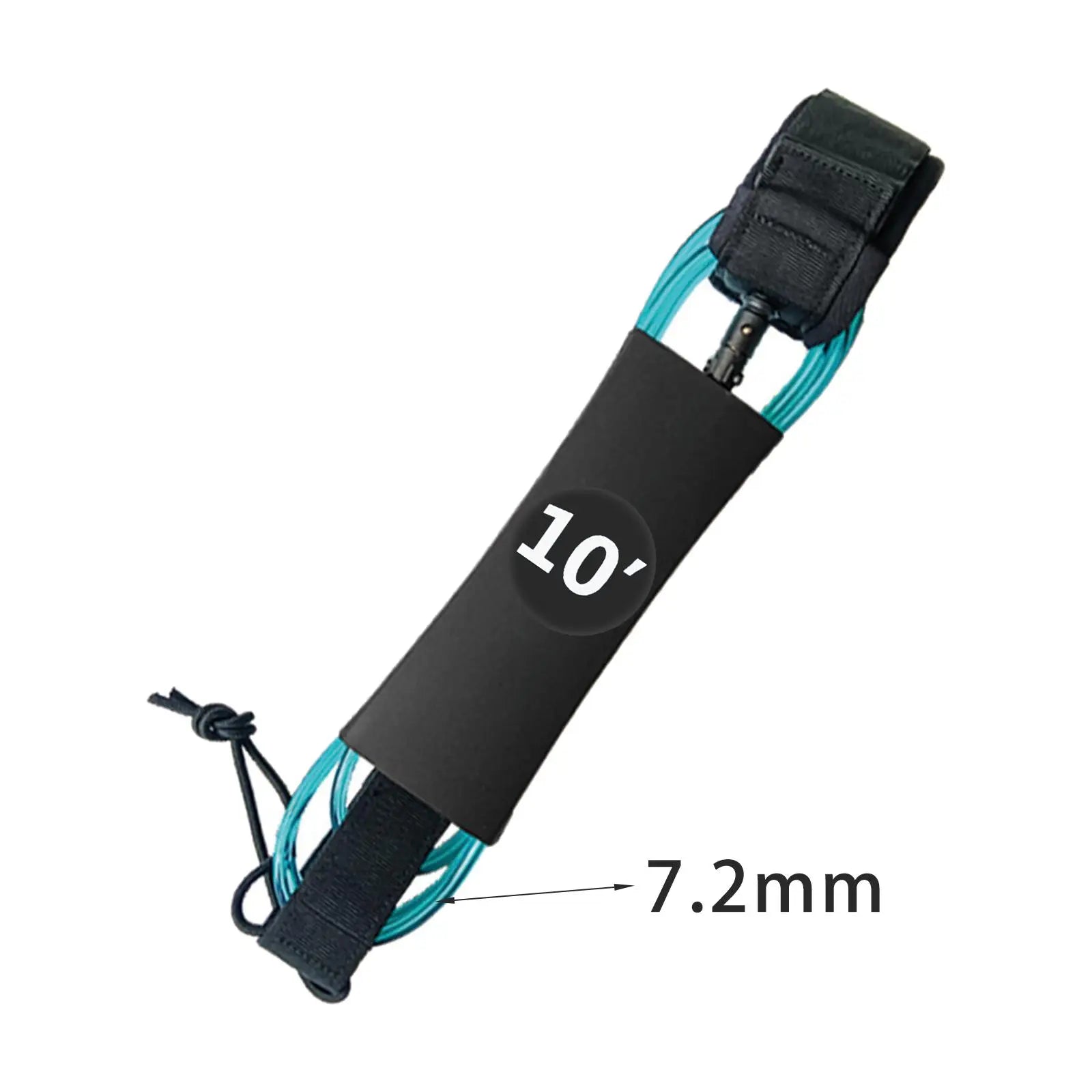 6/7/8/9/10ft Surfboard Leash Surfing Leash Paddleboard Ankle Strap Cuff Cord Elastic Cord Secure Tether Rope for Water Sports