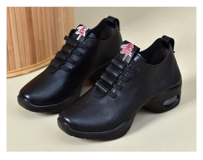 Dancing Shoes For Women Sports Feature Modern Dance Jazz Shoes Soft Outsole Breath Dance Shoes Female Waltz Sneakers