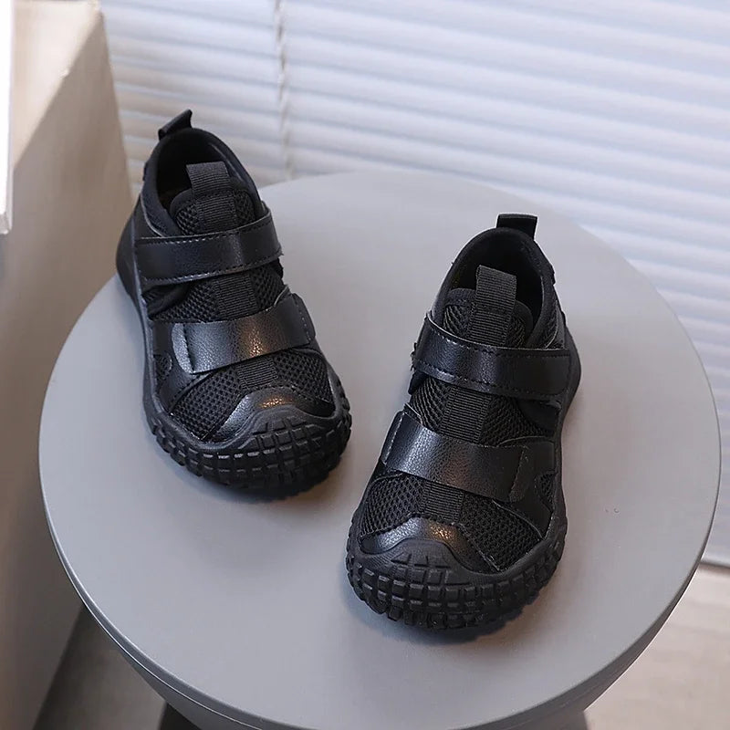 Kids Casual Shoes Soild Color Versatile Boys Girls Tennis Shoes Breathable 2025 Autumn New Children Running Shoes Soft Comfort