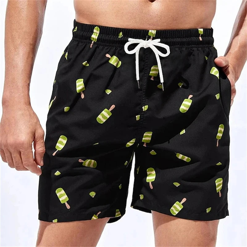 Men Beach Shorts 3D Print Summer Swimwear For Men Fashion Casual Male Swimming Trunks Quick Dry Man Surf Board Shorts Beachwear