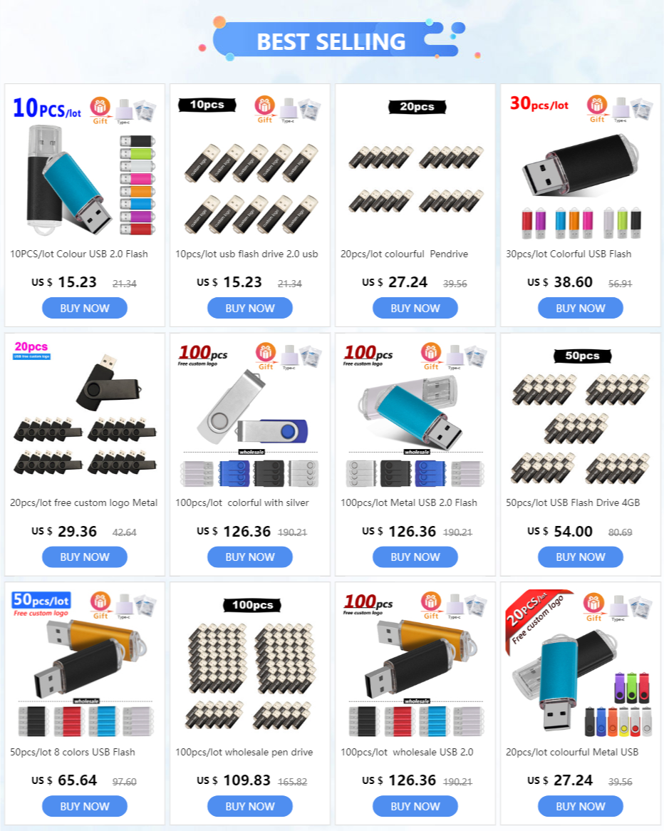 USB Flash Drive 64GB 32GB 16GB 8GB 4GB USB 2.0 Flash Memory U Stick High Speed ​​usb memories pendrive