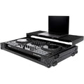 Black DJ Flight Case DDJ-FLX10 With Laptop Platform &amp; Wheels Flight Case