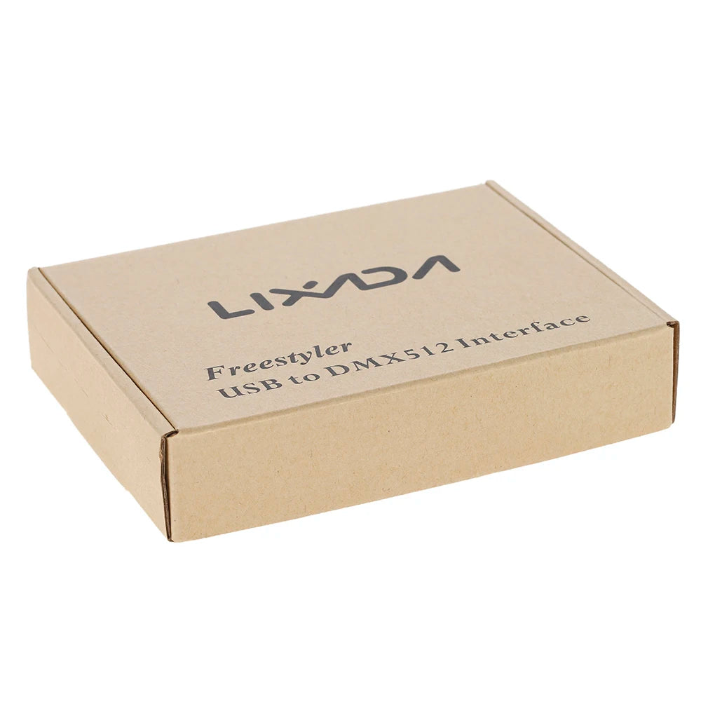 Lixada USB Lighting Console USB to DMX Interface Adapter LED DMX512 Computer PC Stage Lighting Controller Dimmer