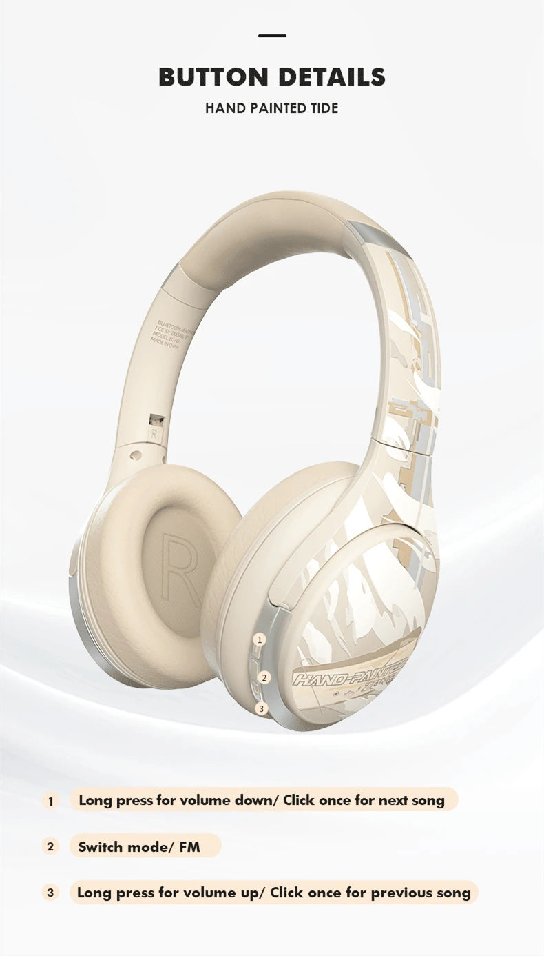 Girls Active Noise Cancelling Wireless Bluetooth Over-Ear Headphones, Memory Foam Ear Cups,100H Playtime,Kids Headset with Mic